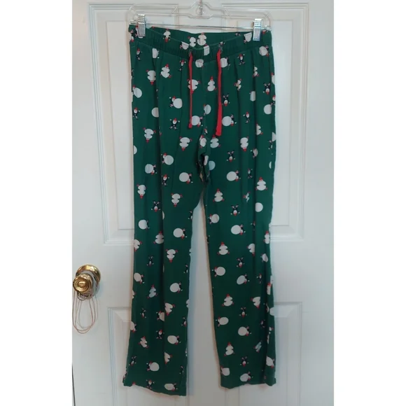 Old Navy Intimates Sleepwear Old Navy Green Santa Print